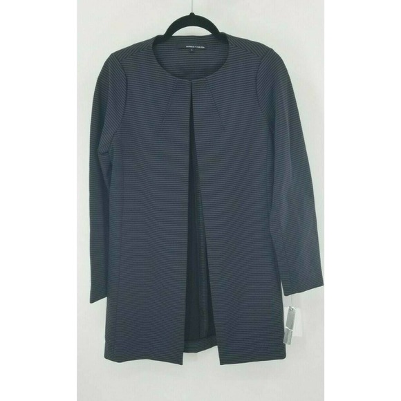 Amanda + Chelsea Women's Stripe Ponte Jacket - Picture 7 of 9